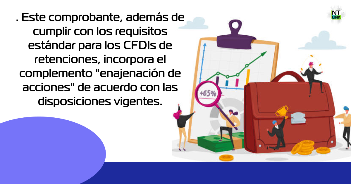 CFDI con retenciones de enajenación de acciones